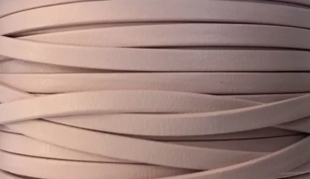 Cuir de chèvre 3mm doublé-NOUVELLES COULEURS - rose très clair