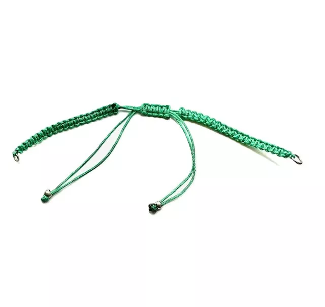 bracelet macramé prêt à l'emploi - Vert
