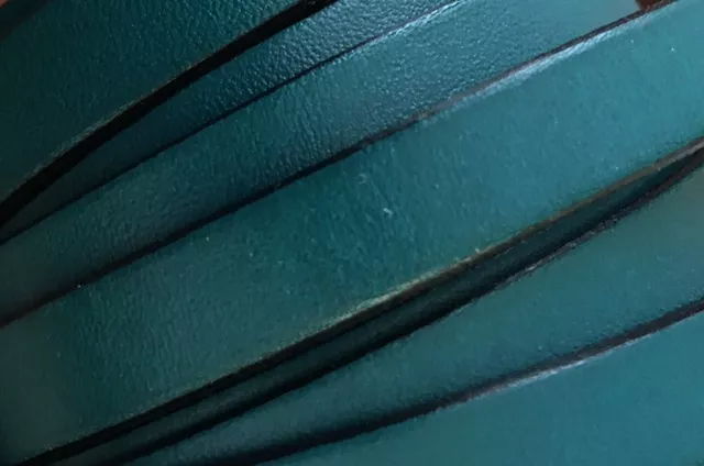 Cuir de Veau 10mm - bleu canard