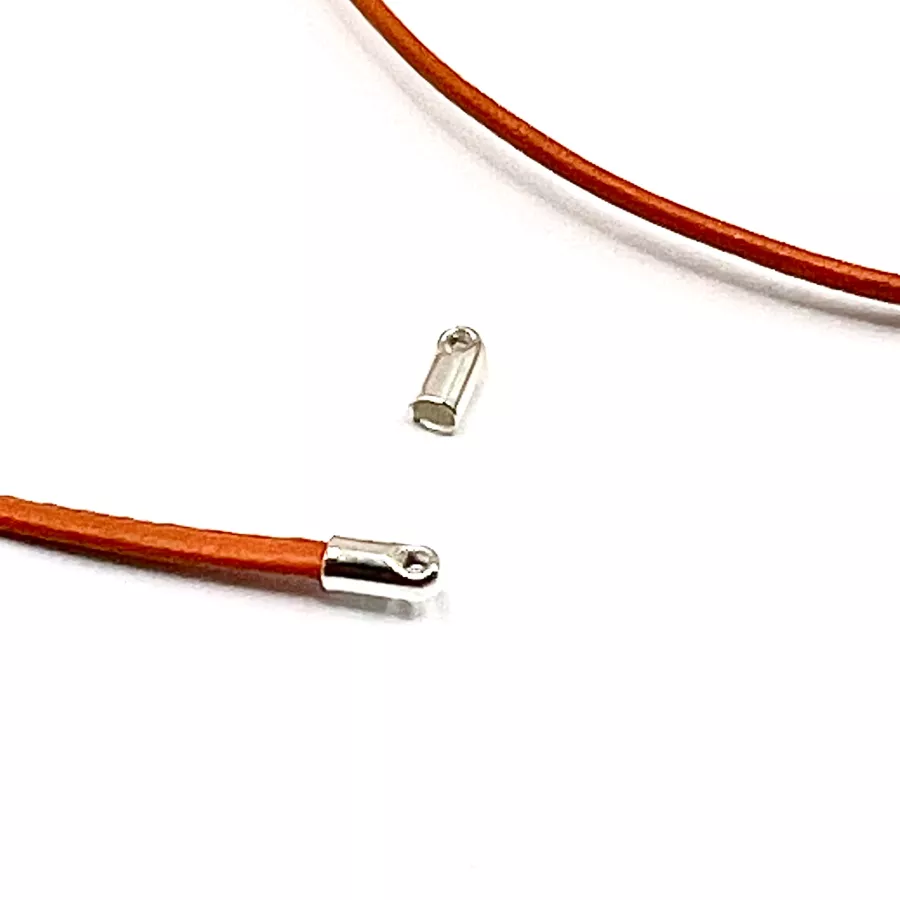 Embout de finition en laiton 1.5mm plaqués argent ou Or en France - Argent