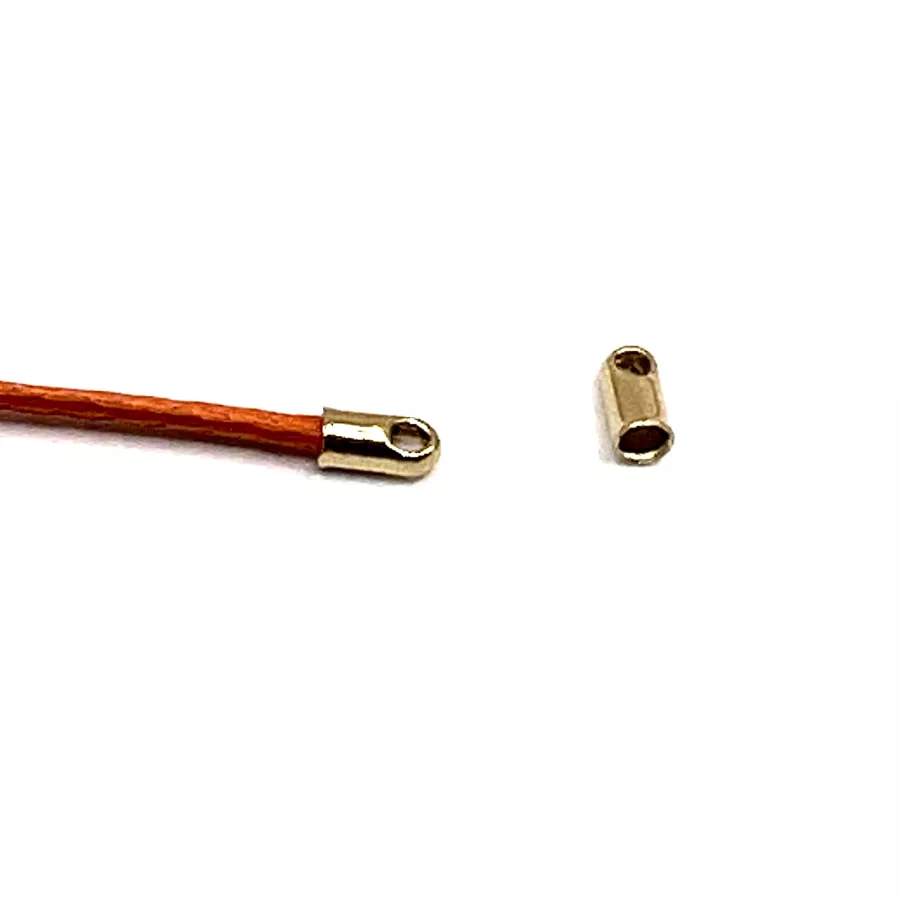 Embout de finition en laiton 1.5mm plaqués argent ou Or en France - Or