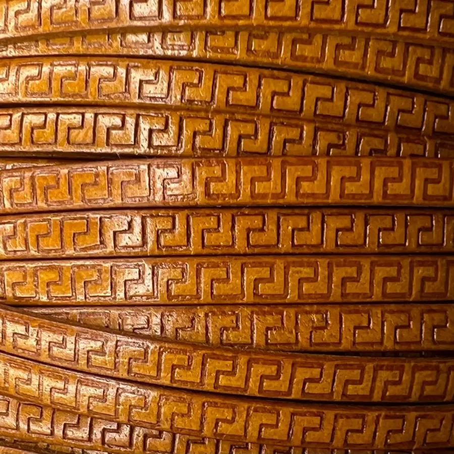 Cuir 5mm GRECA - moutarde