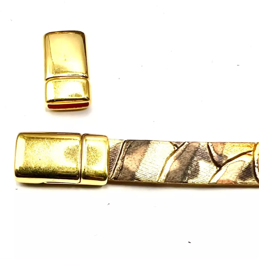 Fermoir aimanté 10X 2.5mm, ouverture facile sur les côtés - Or