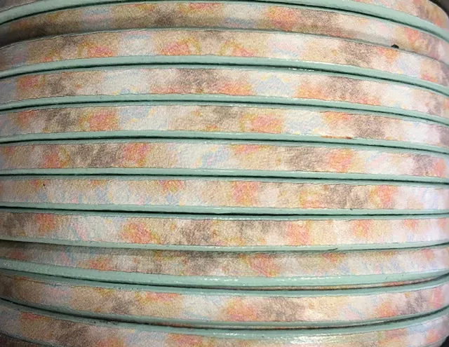 Imprimé veau 5mm - Vert d'eau