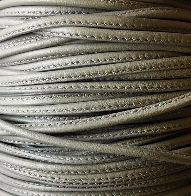 Cuir de chèvre cousu 2.70mm,NOUVELLES COULEURS,29 couleurs - Gris clair