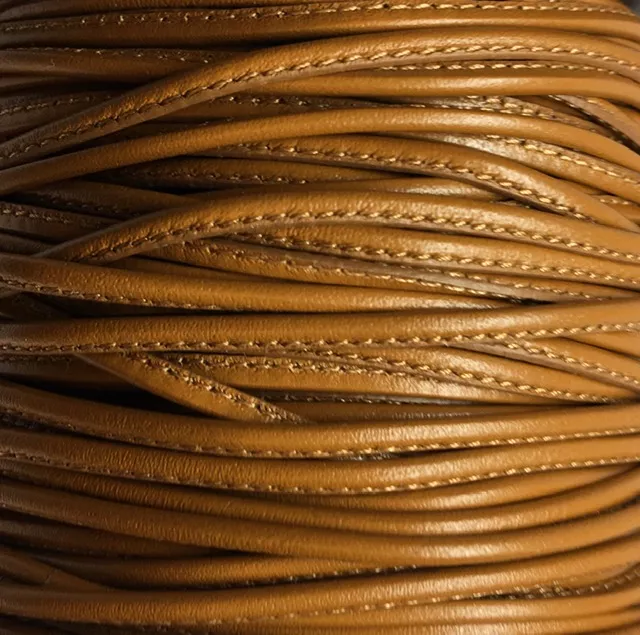 Cuir de chèvre cousu 2.70mm,NOUVELLES COULEURS,29 couleurs - Camel