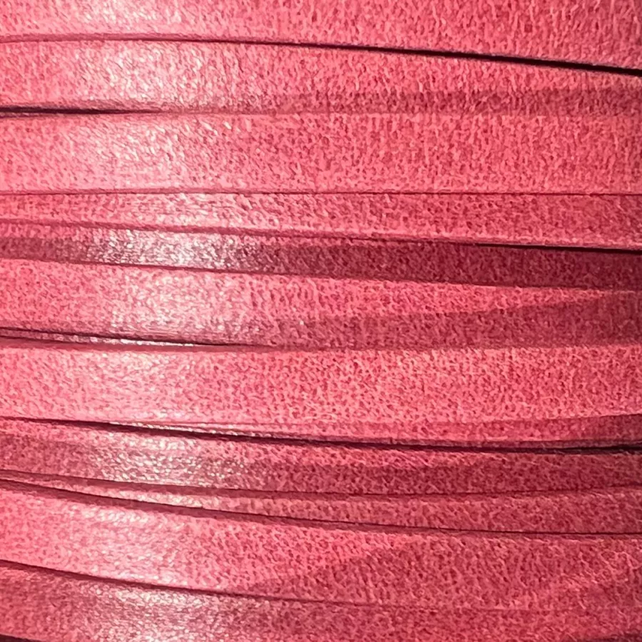 Cuir de chèvre 3mm doublé-NOUVELLES COULEURS - Rouge tuile