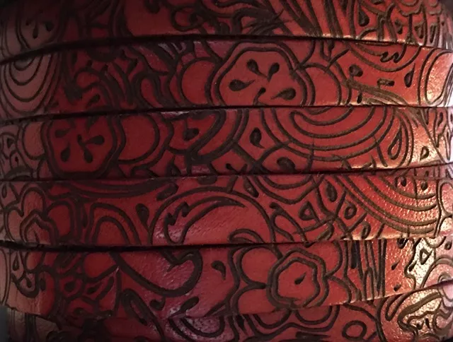 CUIR DE VEAU 10MM - Rouge