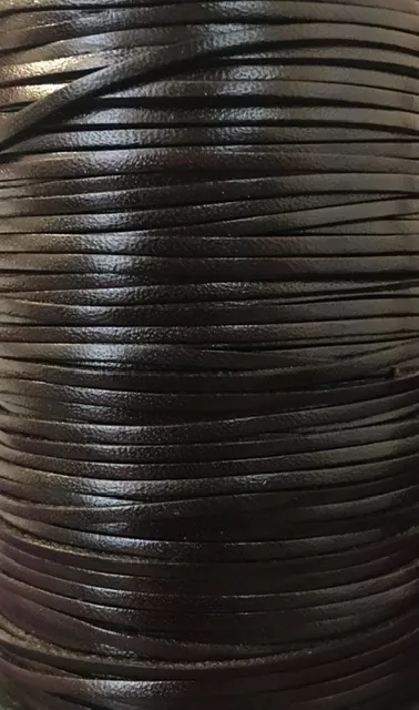 Cuir de veau 2mm plat-nouvelles couleurs - Marron foncé