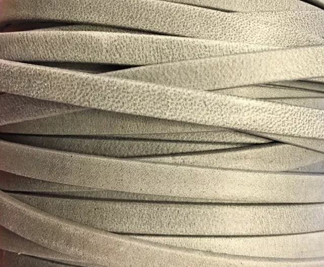 Cuir Chèvre - Plat - 5 mm - gris clair arizona