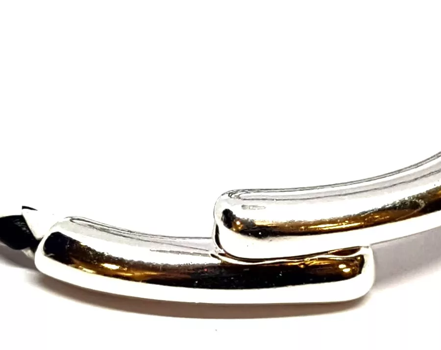 Fermoir aimanté toi et moi nuy  pour cuir 5mm rond or ou argent vif - Argent