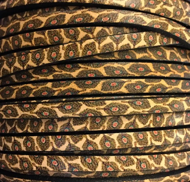 Cuir de veau imprimé; nouveaux modèles - Marron moyen