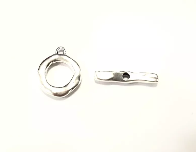 Fermoir en T martelé - Argent Or