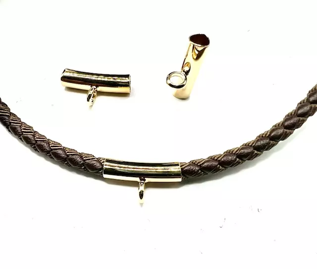 Tube en laiton plaqués argent ou or en diamètre inter4.3 mm - Or