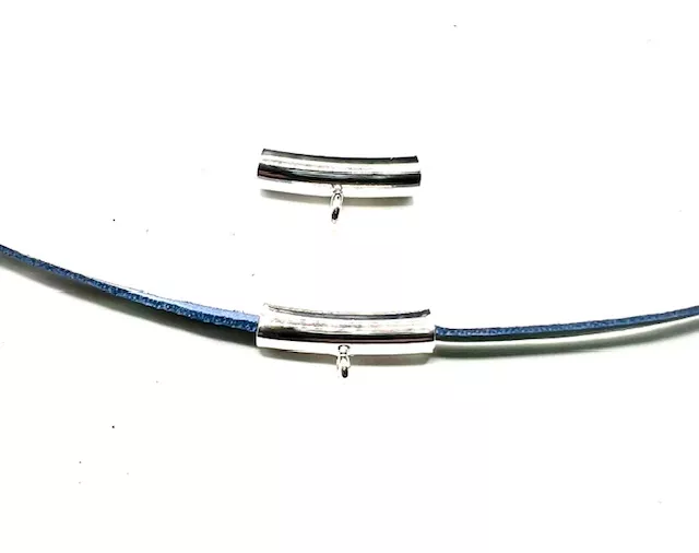 Tube en laiton plaqués argent ou or en diamètre inter4.3 mm - argent vif