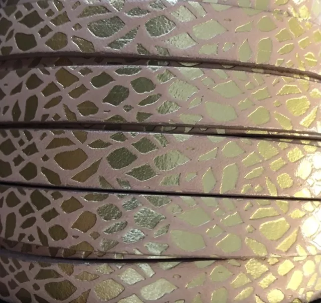 Cuir de veau motif spider 10mm-NOUVELLES COULEURS - nude