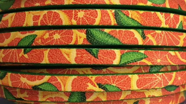 Cuir de veau imprimé; nouveaux modèles - Orange