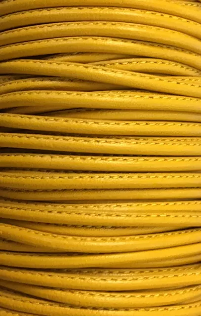 Cuir de chèvre cousu 2.70mm,NOUVELLES COULEURS,29 couleurs - moutarde