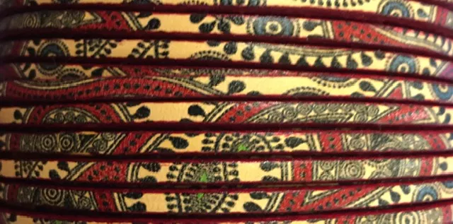 cuir de veau 3mm imprimé, NOUVEAUX MODELES  - Rouge et marron