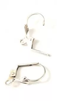 Dormeuses en laiton plaqués en France  - Argent vif