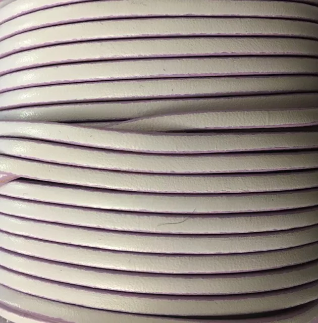 Cuir de veau 3mm Candy sans bordures noires-nouvelles couleurs - Lilas