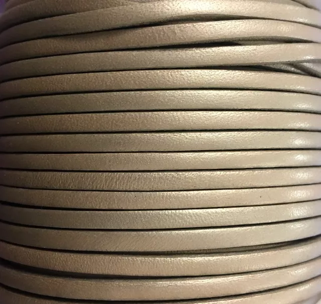 cuir de veau 3mm nacré - Or