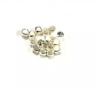 petit cube arrondi en laiton 2x2 mm plaqués en France, 3 couleurs - petit cube arrondi argent vif