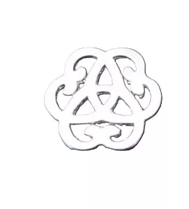 Sérénité très petite taille plaquée or ou argent vif en France13.9mm - Argent vif