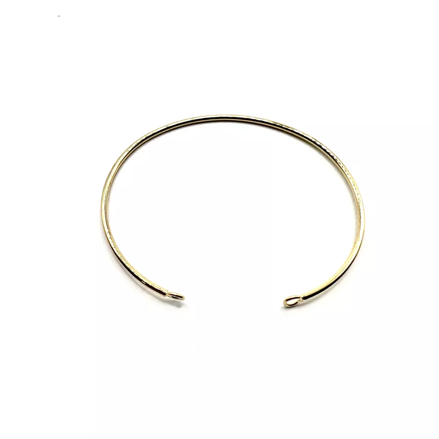 Bracelets jonc plaqué argent en France 10 microns, ou doré 1 micron or - Or