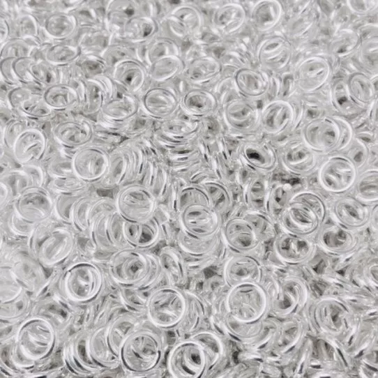 Anneaux 6 mm plaqués Argent vifs 10 microns OU OR  en France - Argent vif