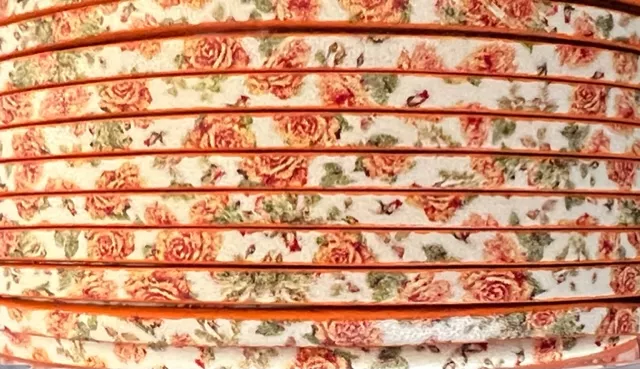 cuir de veau 3mm imprimé, NOUVEAUX MODELES  - Rose Clair