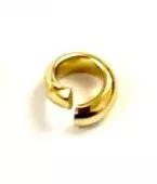 Anneaux épais de 8.5mm plaqués Argent vif ou Or en France - Or