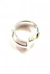 Anneaux de montage épais 13mm plaqués argent vif ou or en FRANCE - Argent vif