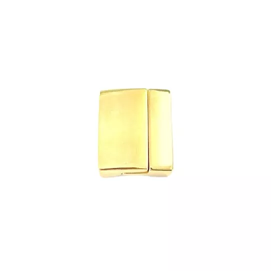 Fermoir aimanté en étain plaqué en 4  coulurs pour cuir 30mm - Or