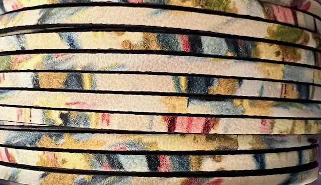 Nouveaux cuirs imprimés en 3mm - jaune citron