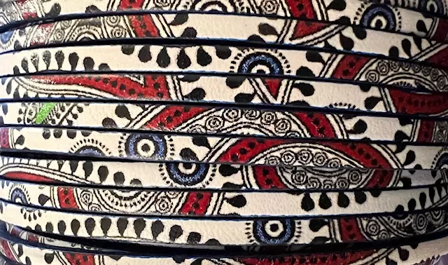 Nouveaux cuirs imprimés en 3mm - Bordeaux