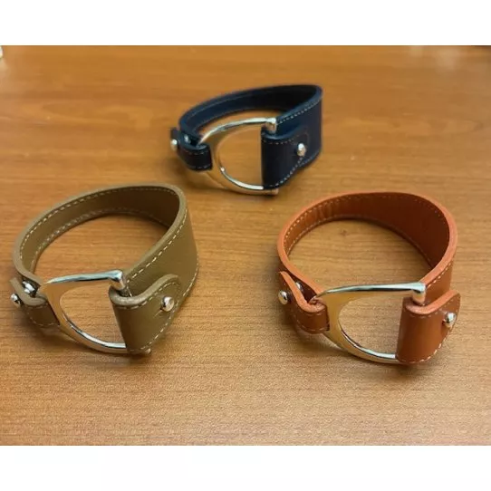 kit bracelet étrier plaqué 10 microns d'argent POUR NOEL - Orange