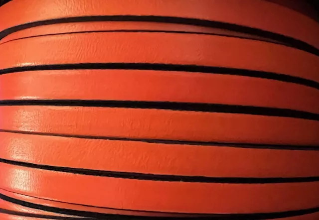 Cuir de veau 7mm - Orange