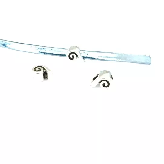 Passant vague 3mm en doré ou en argent antique - Argent antique