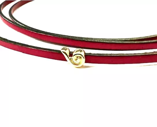 Passant vague 3mm en doré ou en argent antique - Or