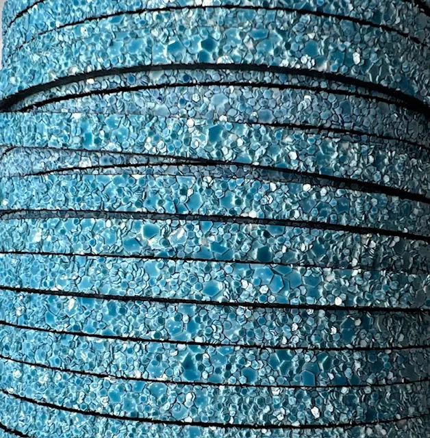 Glitter sablé 5mm. - Turquoise