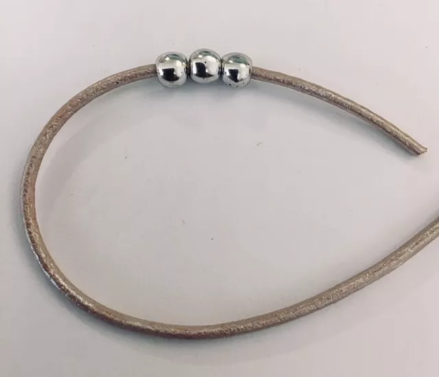 50Perles plaqué argent 5MM TROU 1.5mm de diamètre