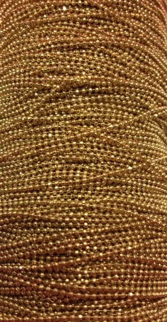Chaîne bille très fine doré à l'or fin 24 carat en France,1 micron