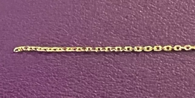 Chaîne très fine, 0.70 mm plaqué OR en France,1 micron