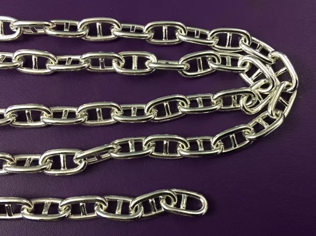 Grande maille marine en chaine 15 x 9mm, argent vif 10microns FR