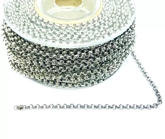 Chaîne en acier forme jaseron 2.5mm