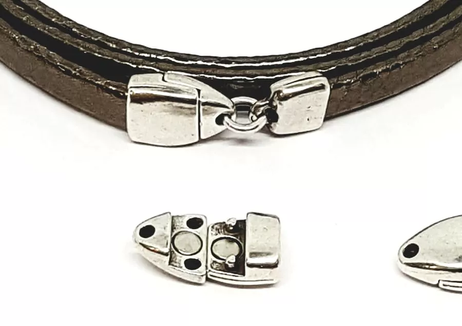 fermoir aimanté 5mm plat avec trou