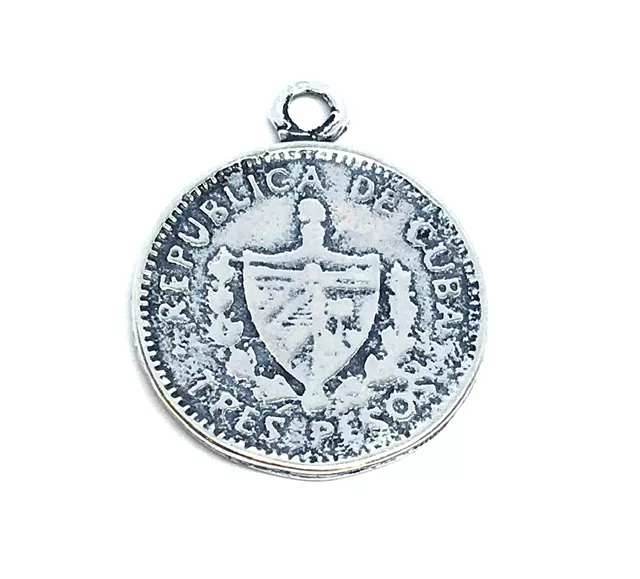Pendant pièce de monnaie Cubaine