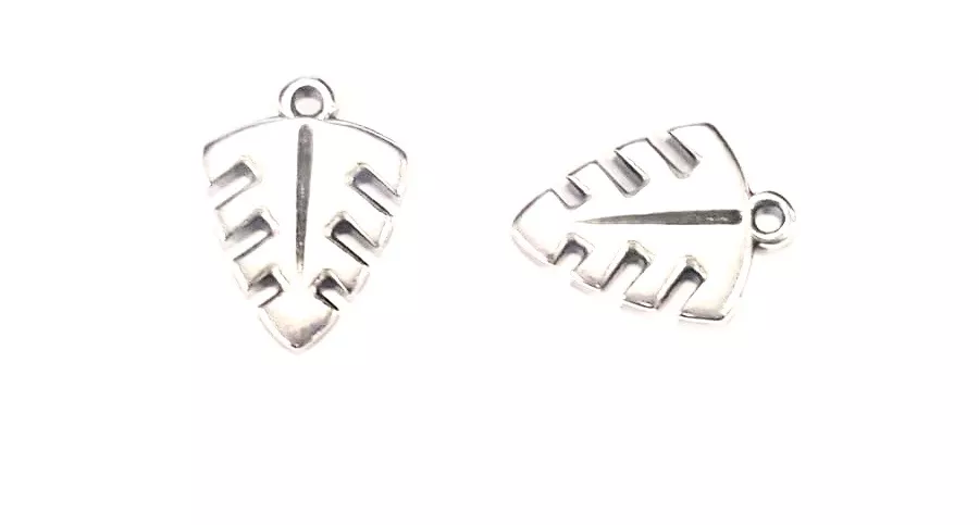 Pendant feuille de palmier stylisé