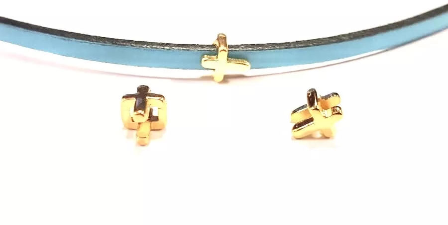 Passant croix pour cuir plat 3mm